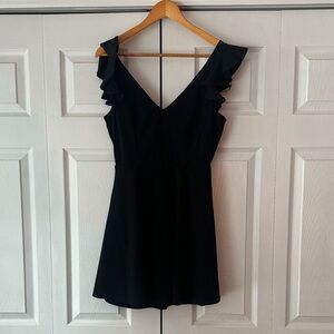 Altard State Black Ruffle Sleeve Dress